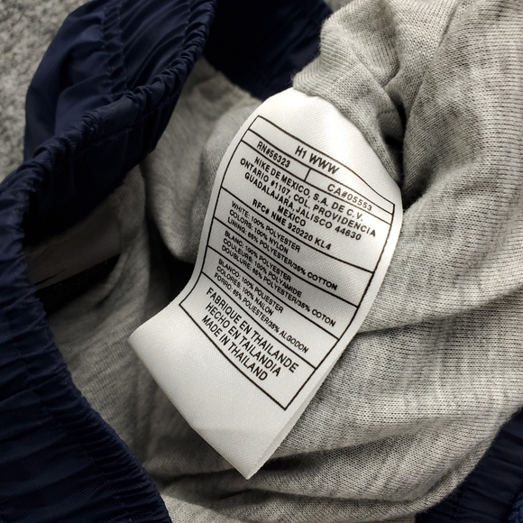 Vintage 90s Y2K Nike Nylon Track Pants Mens Medium Baggy Lined Ankle Zip Warm Up - Picture 10 of 12